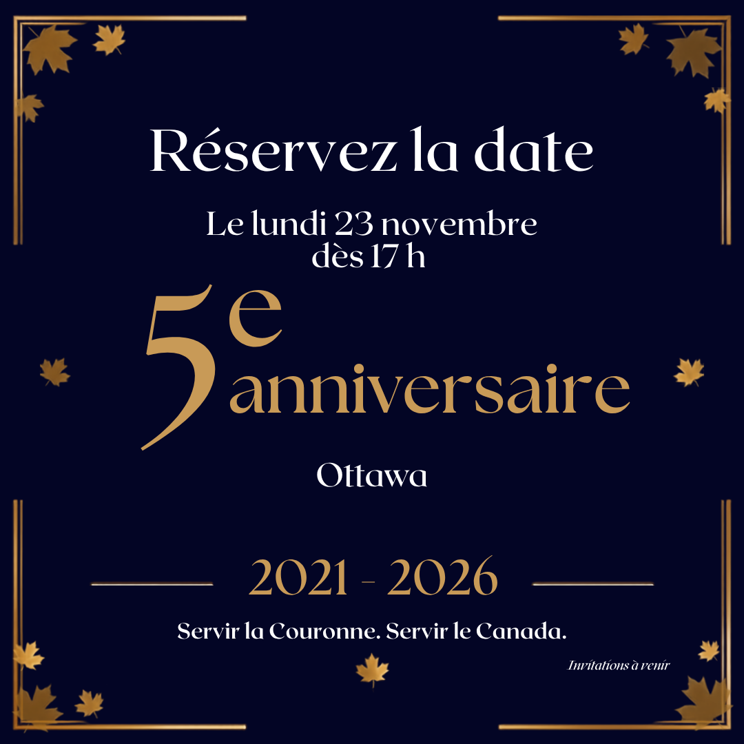 Réservez la date - 5e anniversaire de la Société